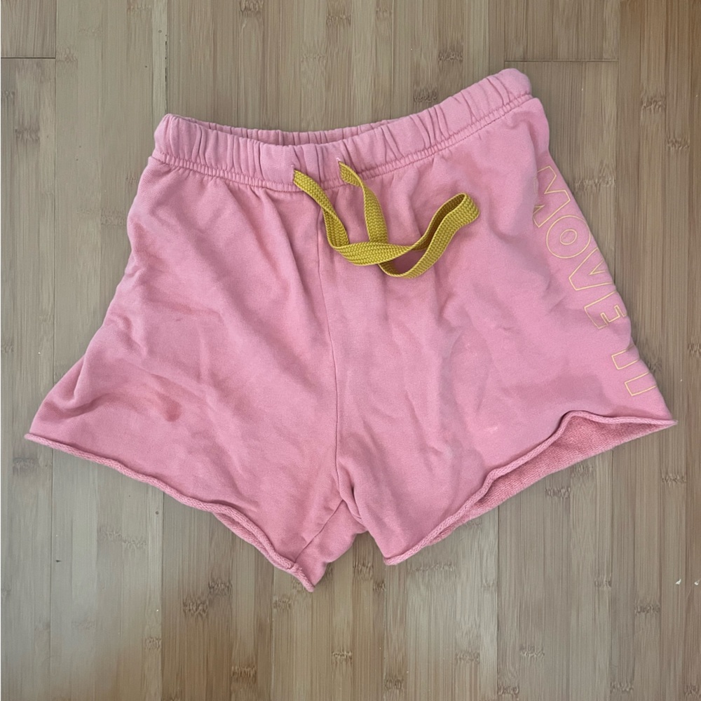 MOTHER DENIM PINK LOUNGE SHORTS